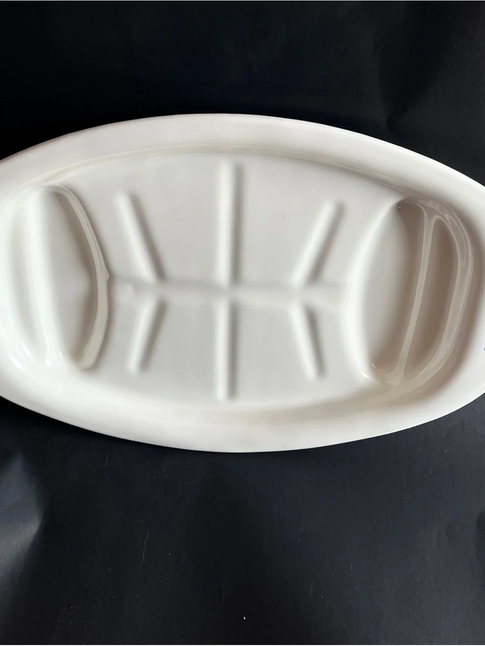 Vintage 60s Corning Ware Blue Cornflower P-19 Bakeware Roasting Platter 16x10x2